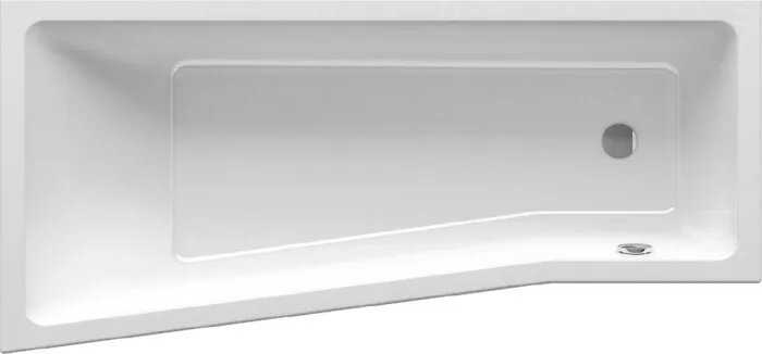Акриловая ванна Ravak BeHappy II R 160x75 см правая пристенная белая асимметричная на ножках