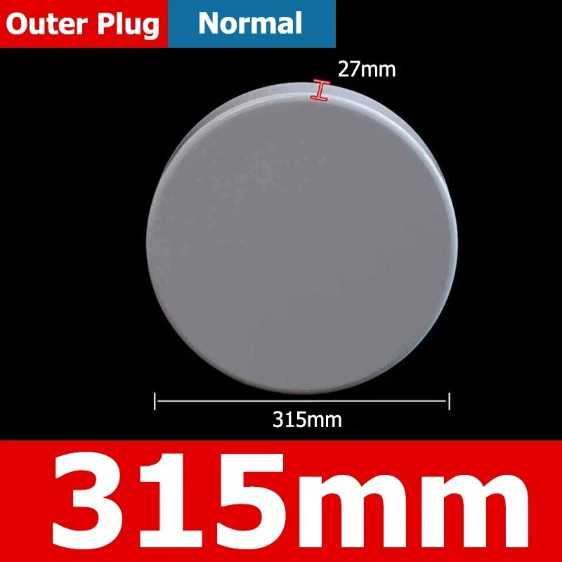 Заглушки для труб из ПВХ белые разные размеры 1pcs 315mm - Out plug