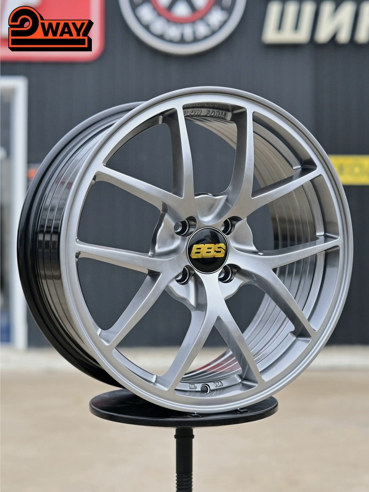 R17 Диск BBS CI-R Стиль 7.5J ET40 4*100 Темное серебро — фото 1