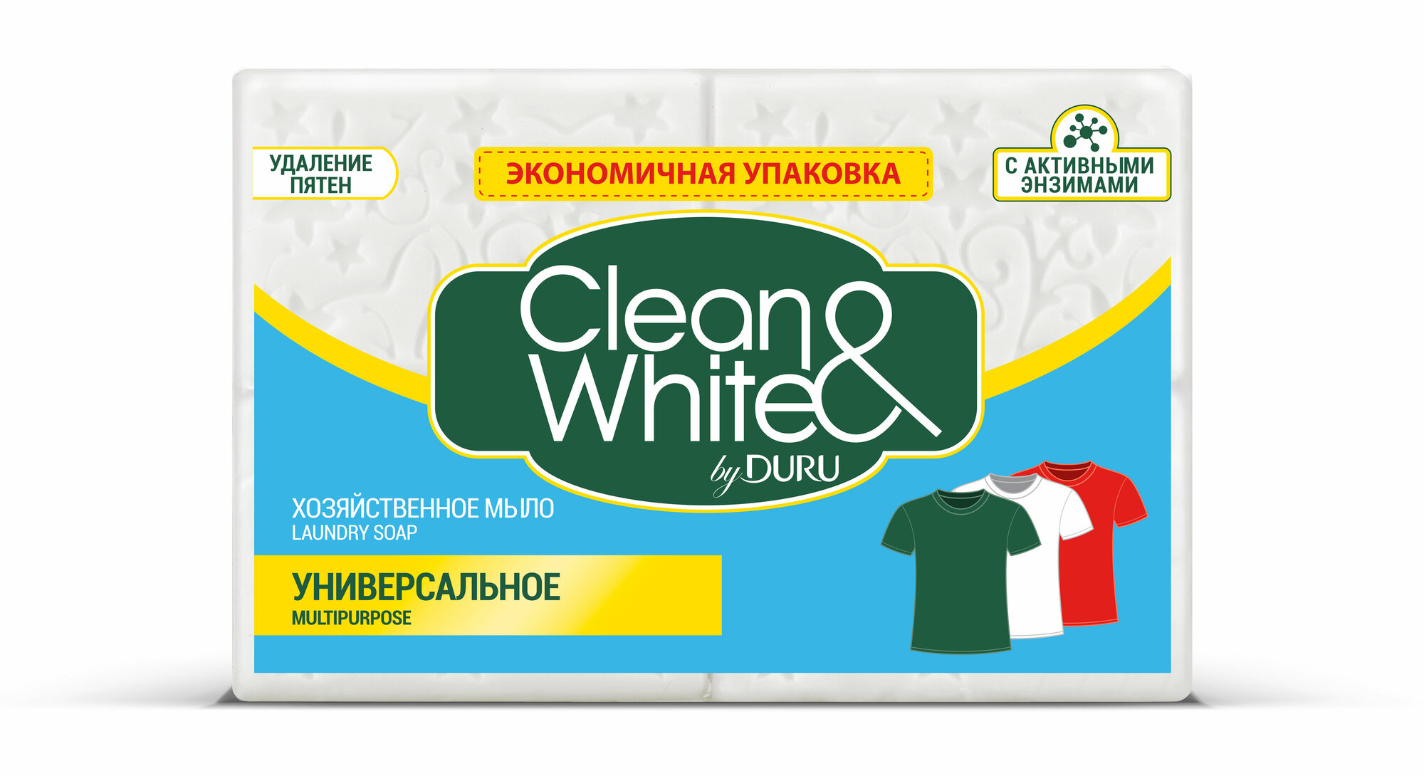 Хозяйственное мыло Duru Clean & White, 120 г — фото 1