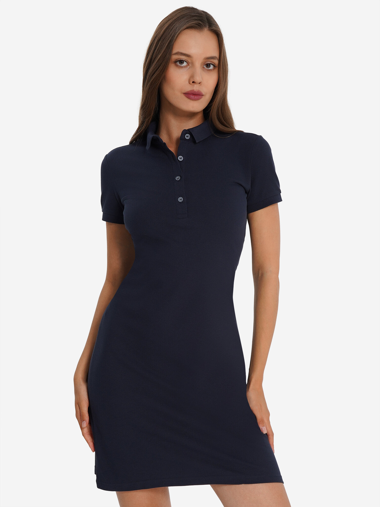 Платье MATRIX SPORT MSF Polo Dress, размер 46, темно-синий — фото 1