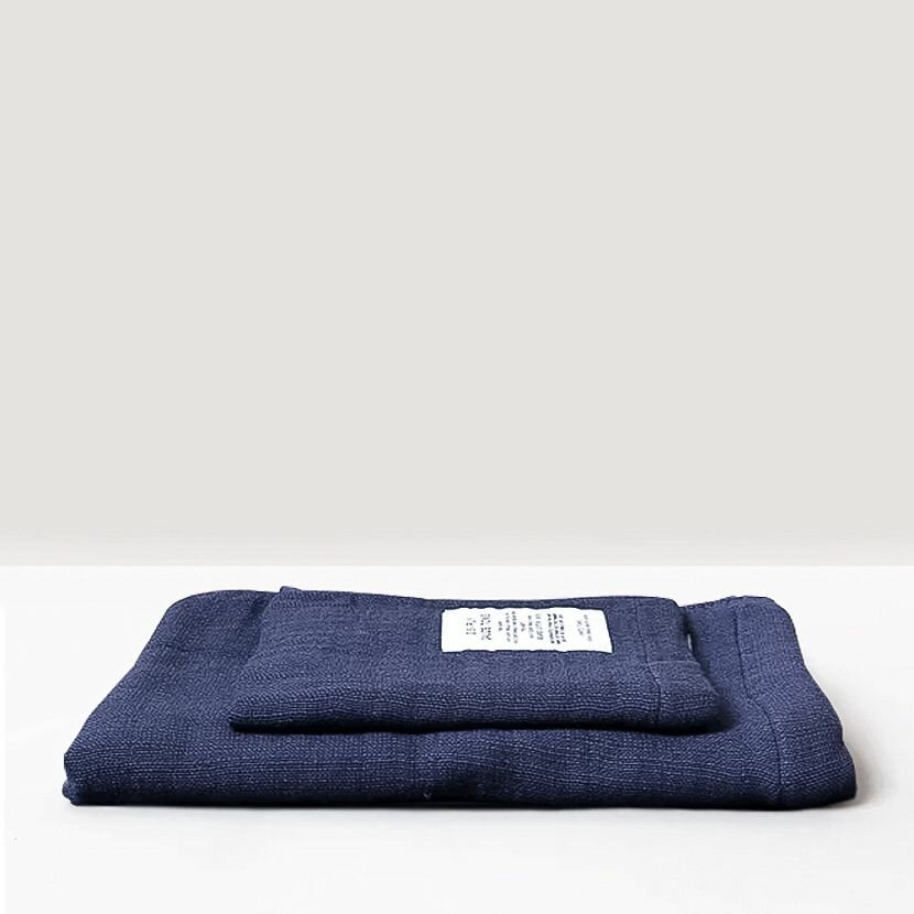 2.5-ply Gauze Navy Набор полотенец 2 шт.