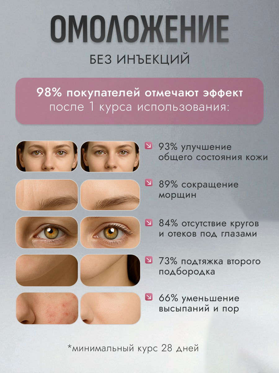 Микротоковый массажер для лица лифтинг аппарат для омоложения кожи INCOOL 5 в 1 розовый — фото 1