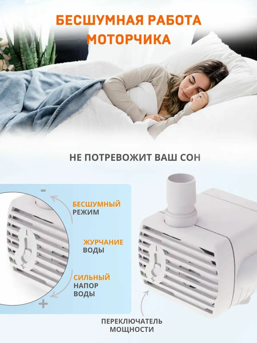 Сменный насос для автоматических поилок фонтана / Насос для поилки кошек и собак — фото 1