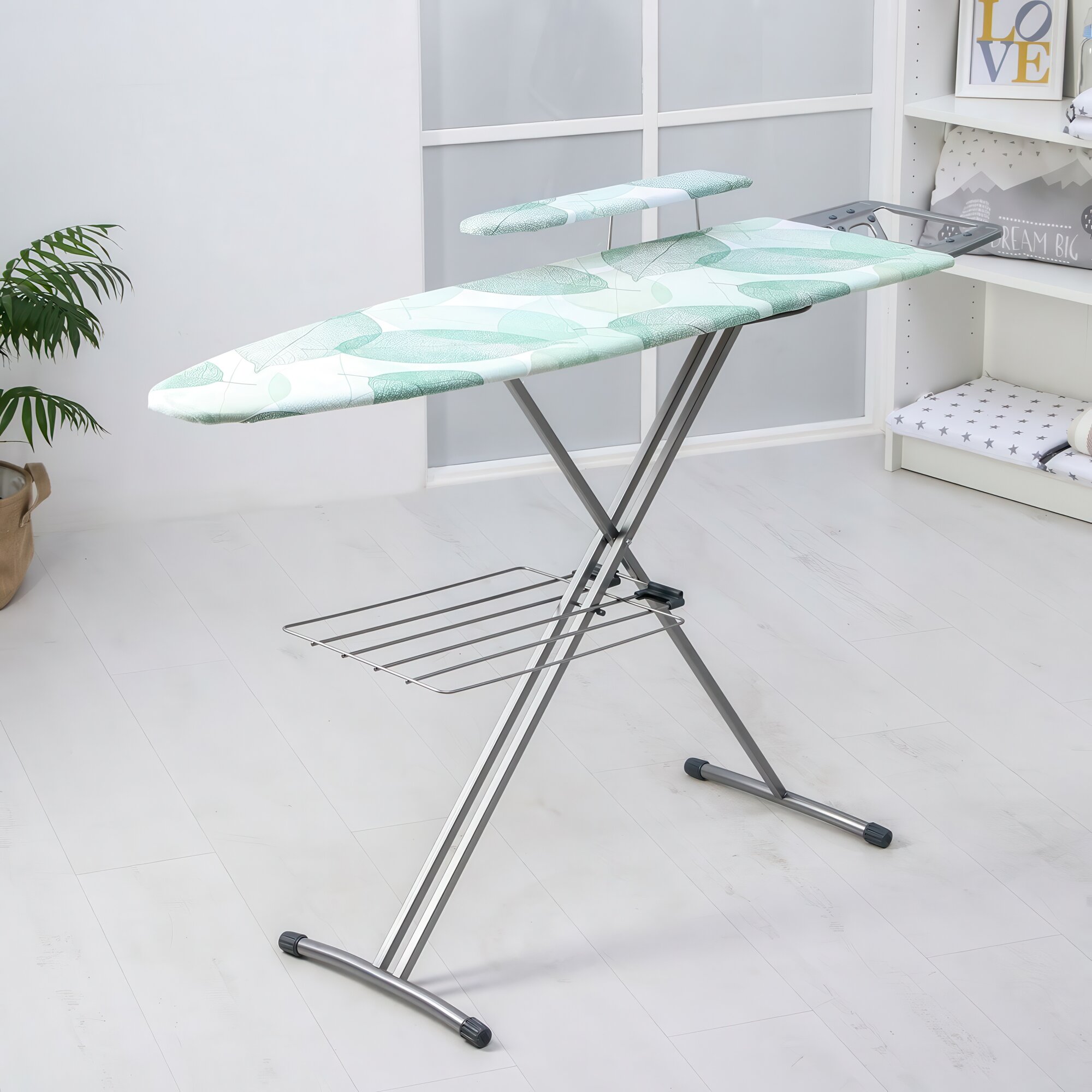 Доска гладильная Nika «Ника 3+» 122×35 см два положения высоты 70 и 85 см рисунок микс