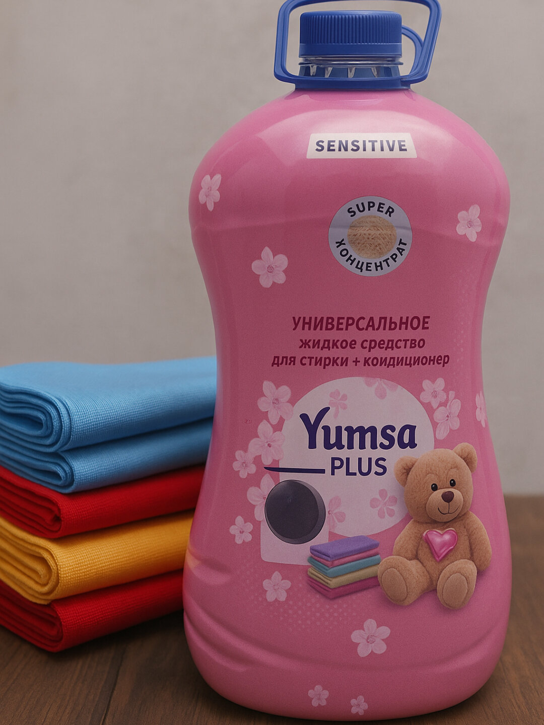 Гель для стирки YUMSA, для всех видов тканей, антибактериальный, гипоаллергенный, 5кг