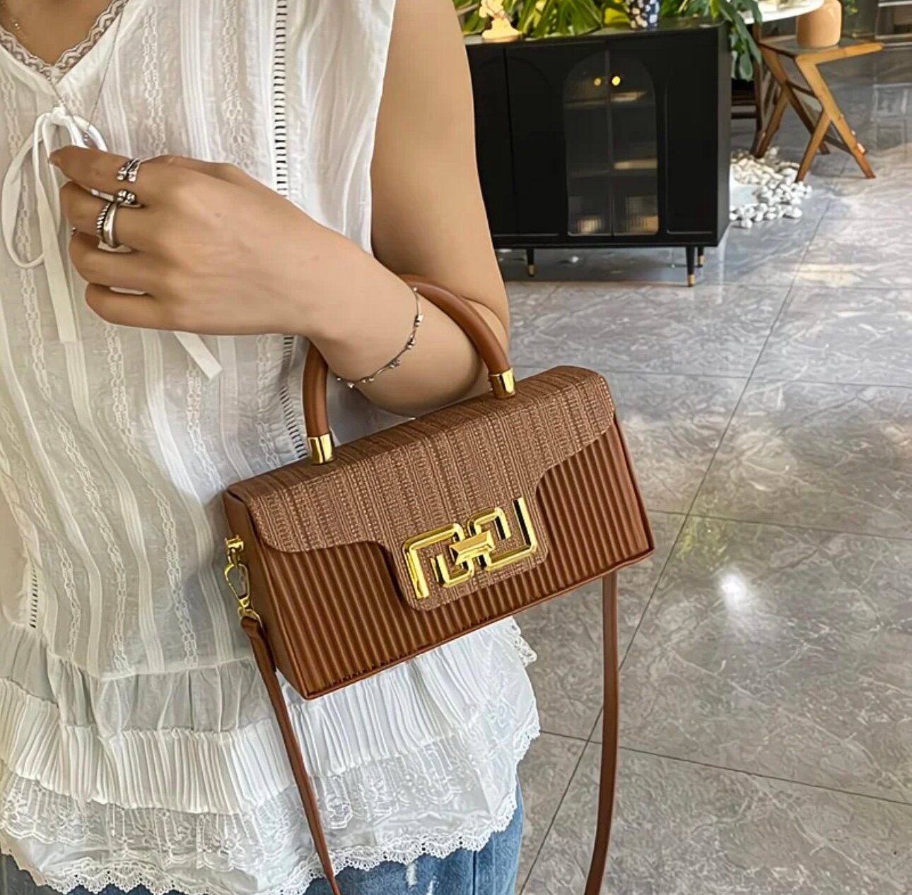 Сумка , карамельная