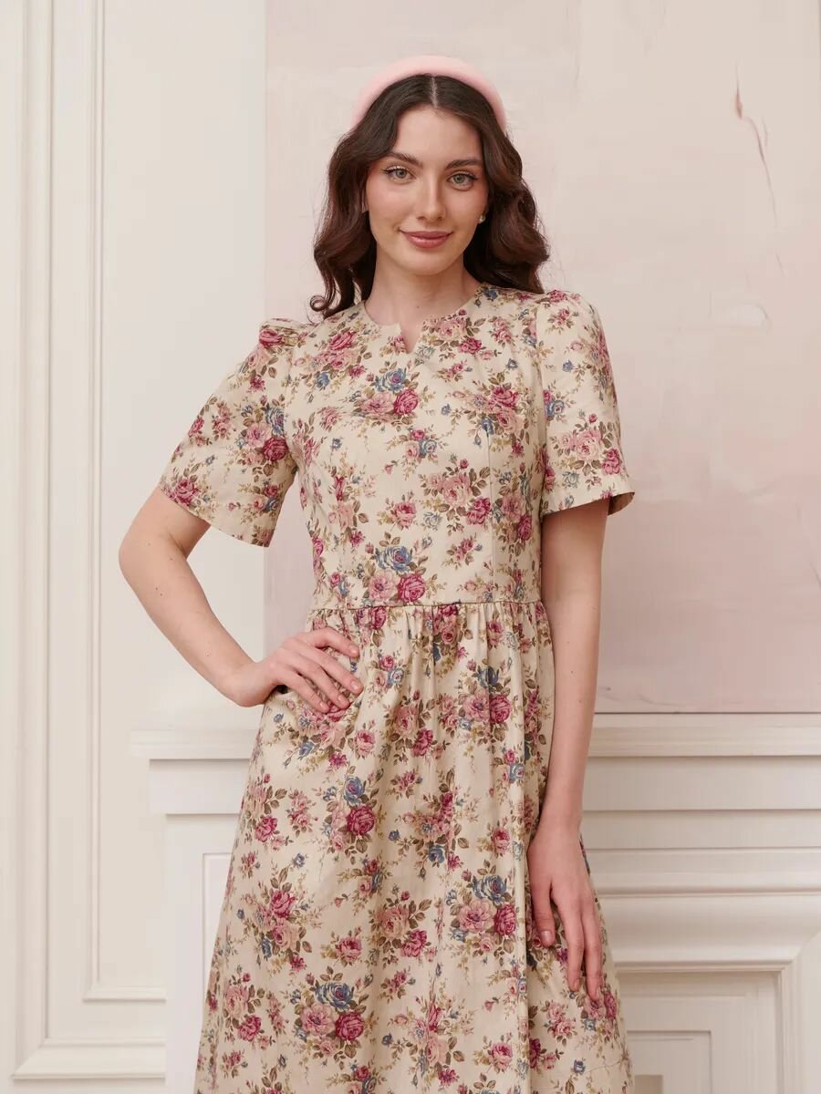 Платье Floracion Осень-зима 2025, размер 42, розовый