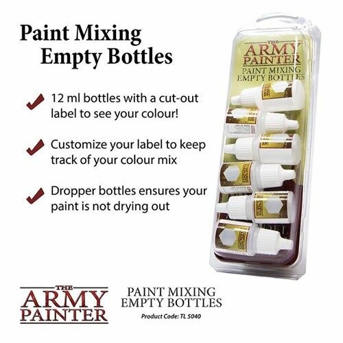 Баночки для смешивания краски Paint Mixing Empty Bottles The Army Painter TL5040