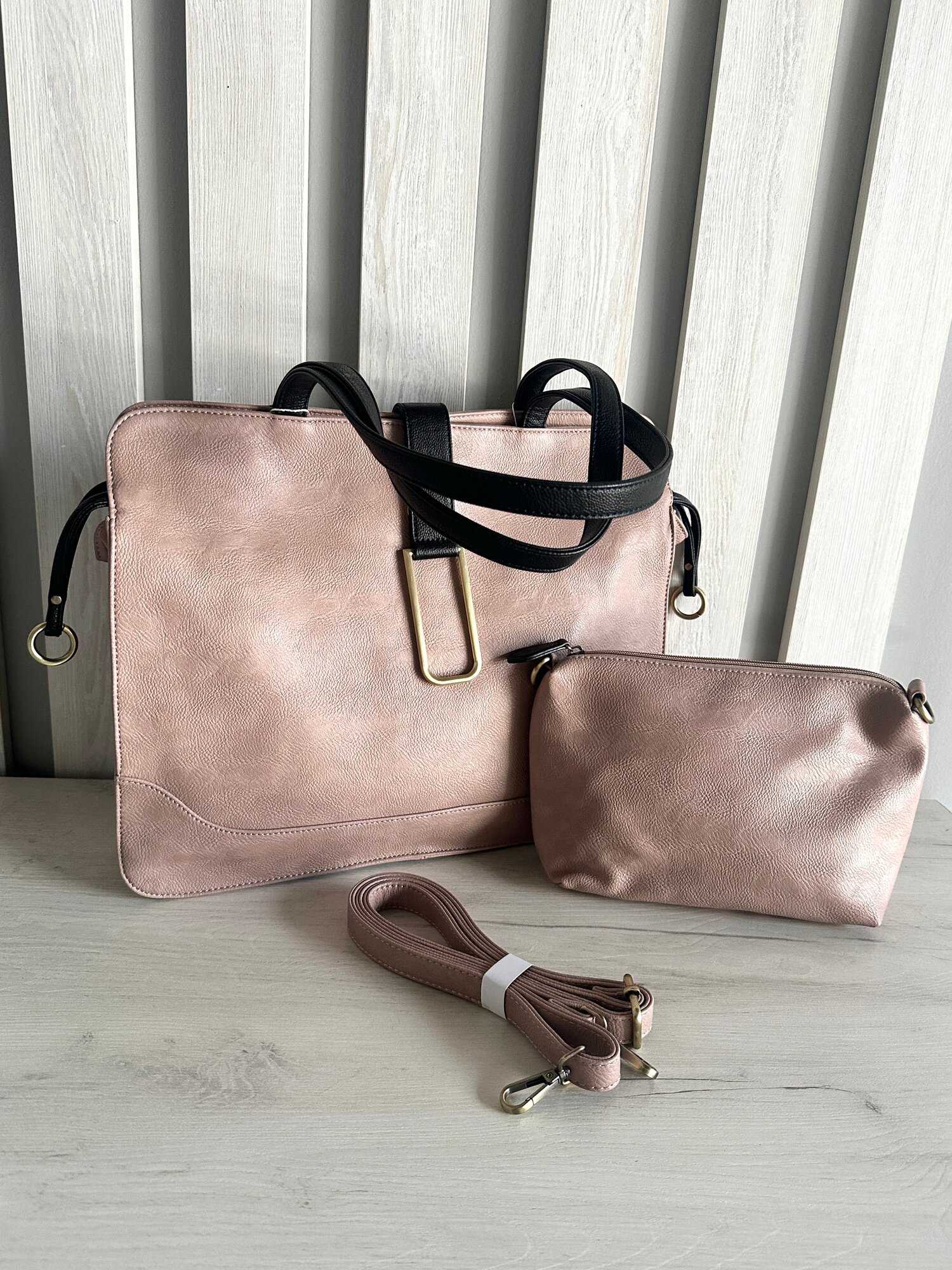 Сумка тоут INK Тоут, 2 шт., темно-розовый — фото 1