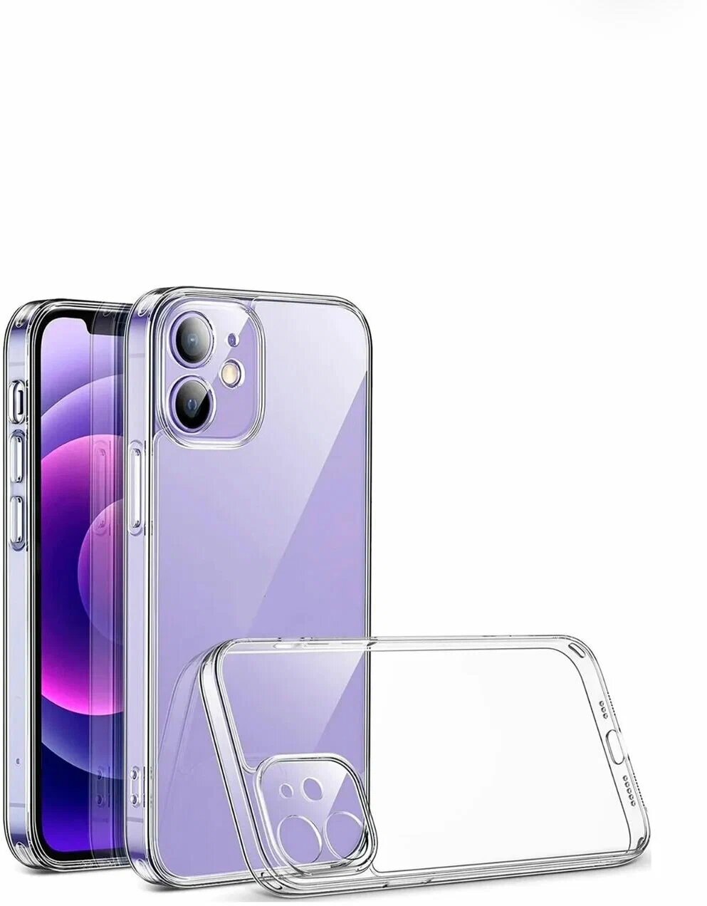 Чехол бесцветный, Redmi note 8 силикон, прозрачный, противоударный — фото 1