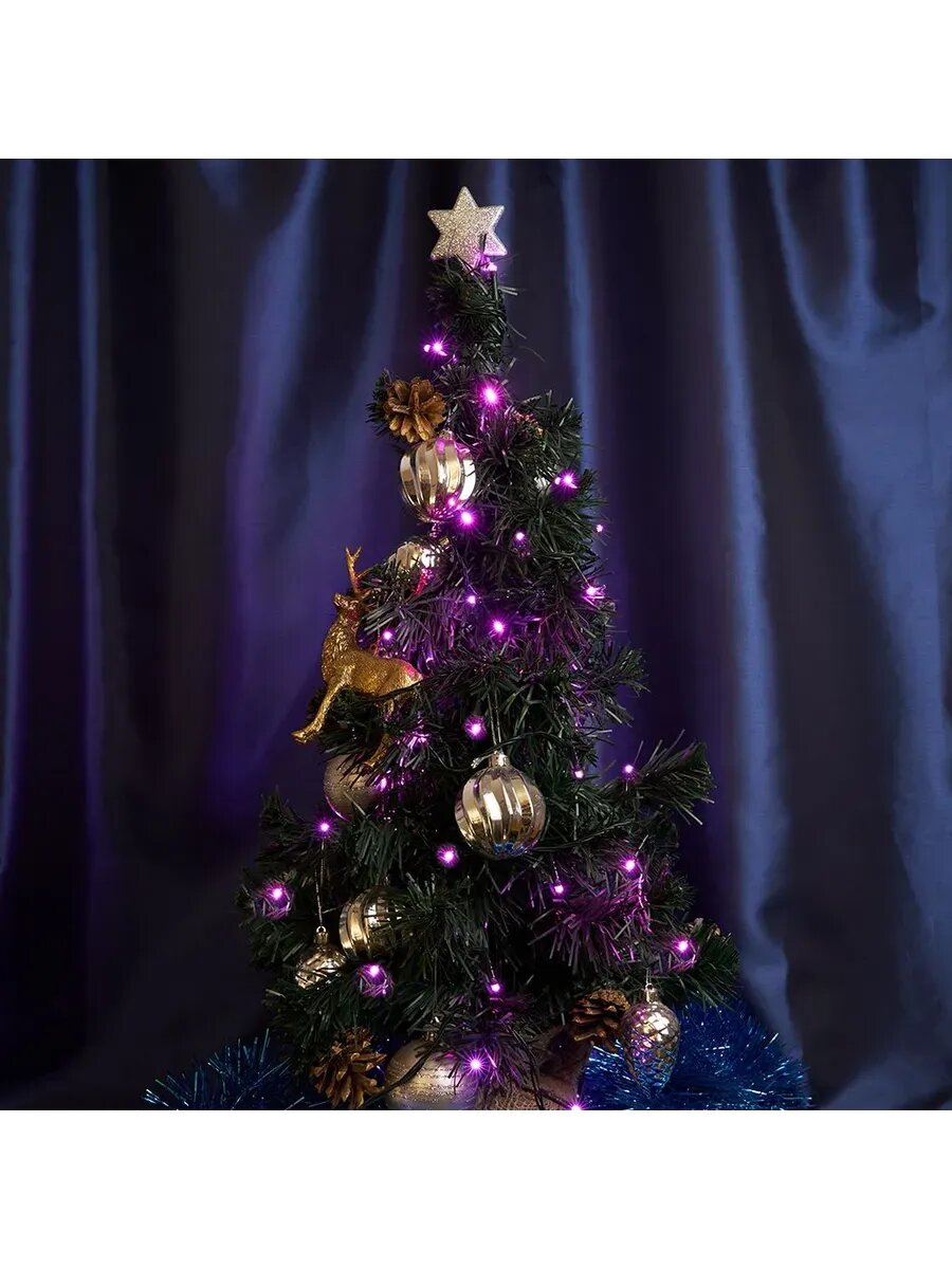 Гирлянда CL06 20м+3м 230V розовый 32313