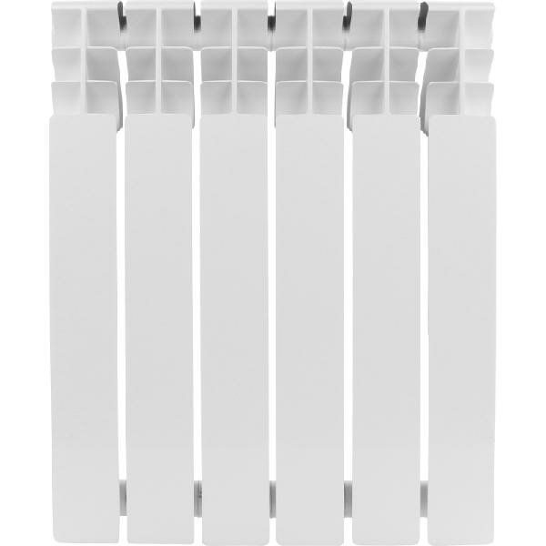 Радиатор алюминиевый ROMMER Plus 500 6 секций боковое подключение (RAL9016) RAL-3210-050006