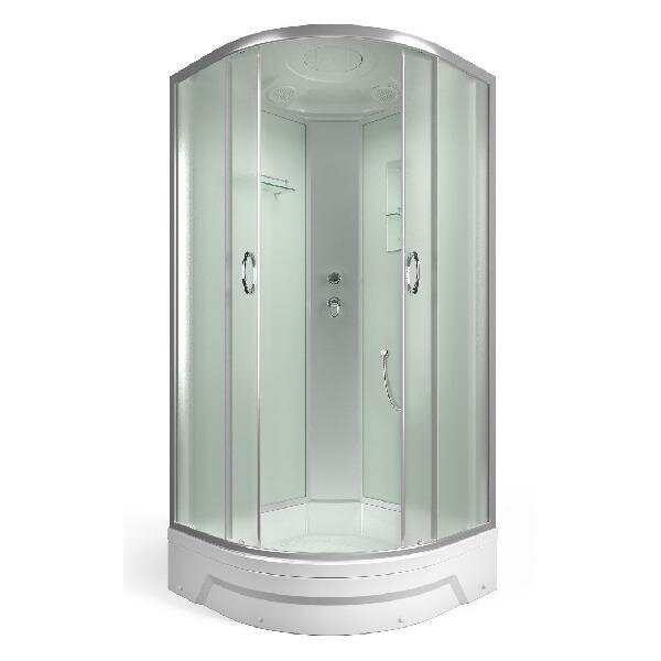 ERLIT Душевая кабина ER351026-C3-RUS 100*100*215 (без г/м средний поддон мат. стекло)