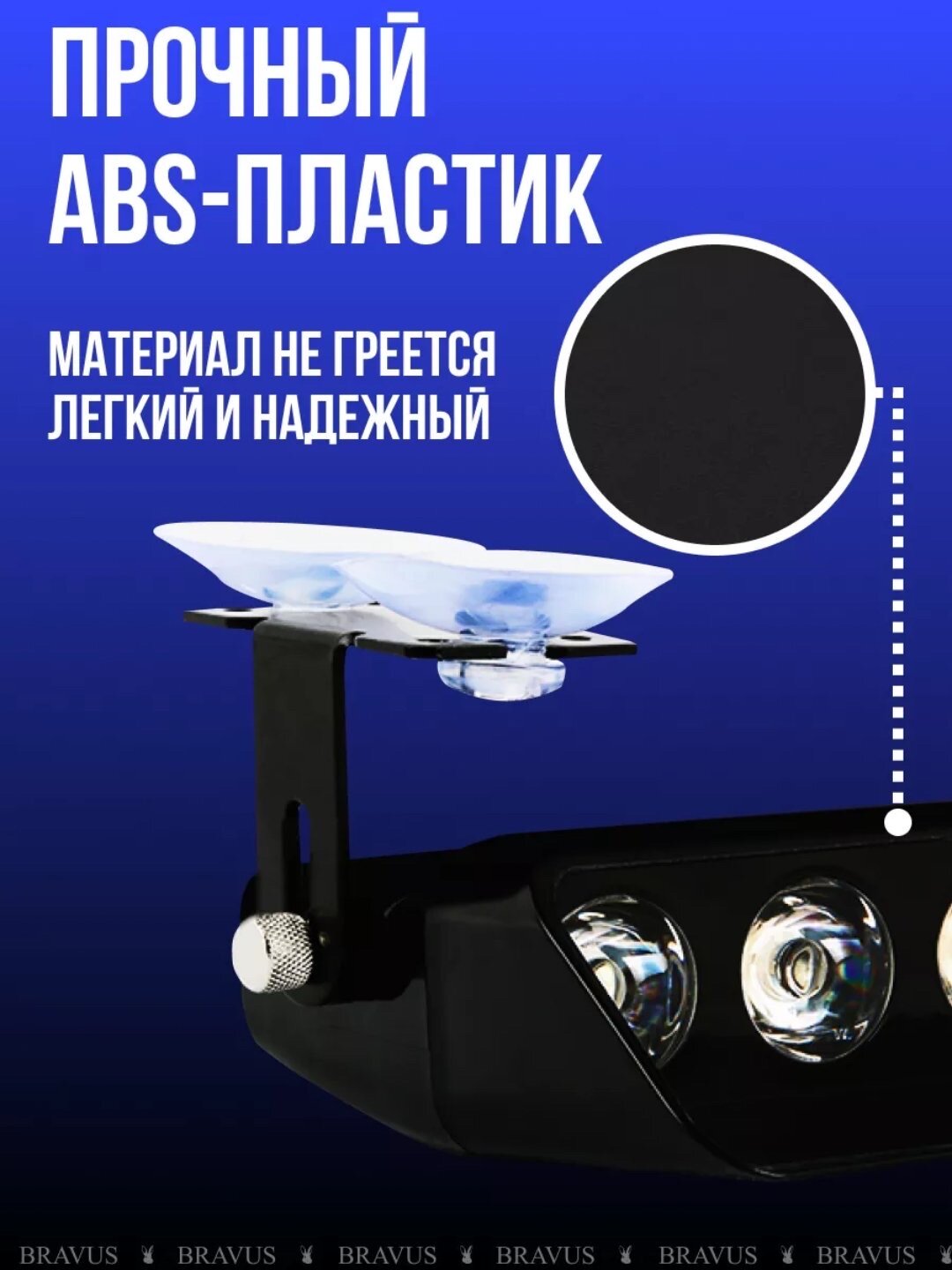 Стробоскоп, мигалка, красно-синяя мигалка для переднего окна 12wт — фото 1