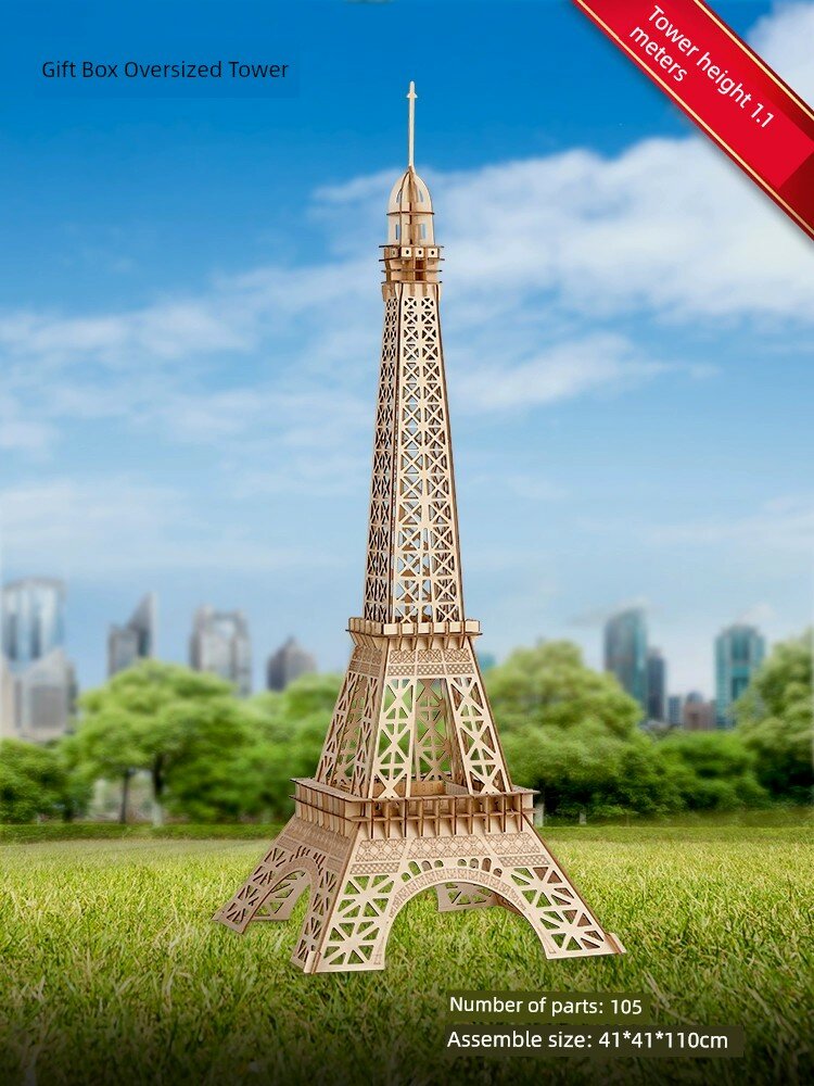 3D деревянная модель-головоломка китайской архитектуры развивающая игрушка для детей большой набор для творчества