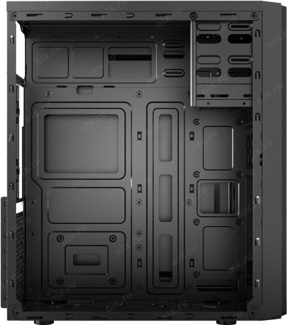 CBR PCC-ATX-E180-USB32-USB22-WPSU Корпус ATX Miditower E180, без БП, 2*USB 3.0, 2*USB 2.0, HD Audio+Mic, Black