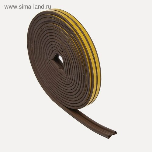 Изображение товара Уплотнитель резиновый тундра, профиль Р, размер 5.5х9 мм, коричневый, в упаковке 10 м 379473