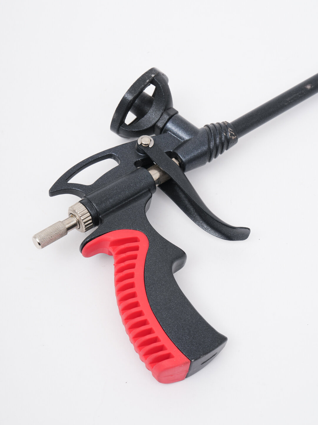 Пистолет для монтажной пены Lit, алюминиевый, удобный, красный — фото 1