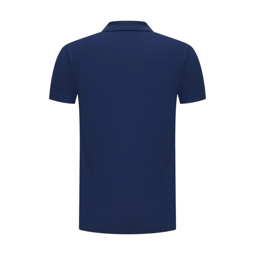 Поло BOSS, размер 2XL, синий — фото 1