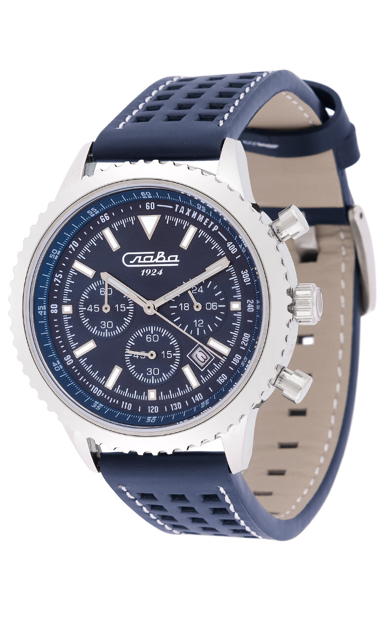 Наручные часы Слава Традиция, синий — фото 1