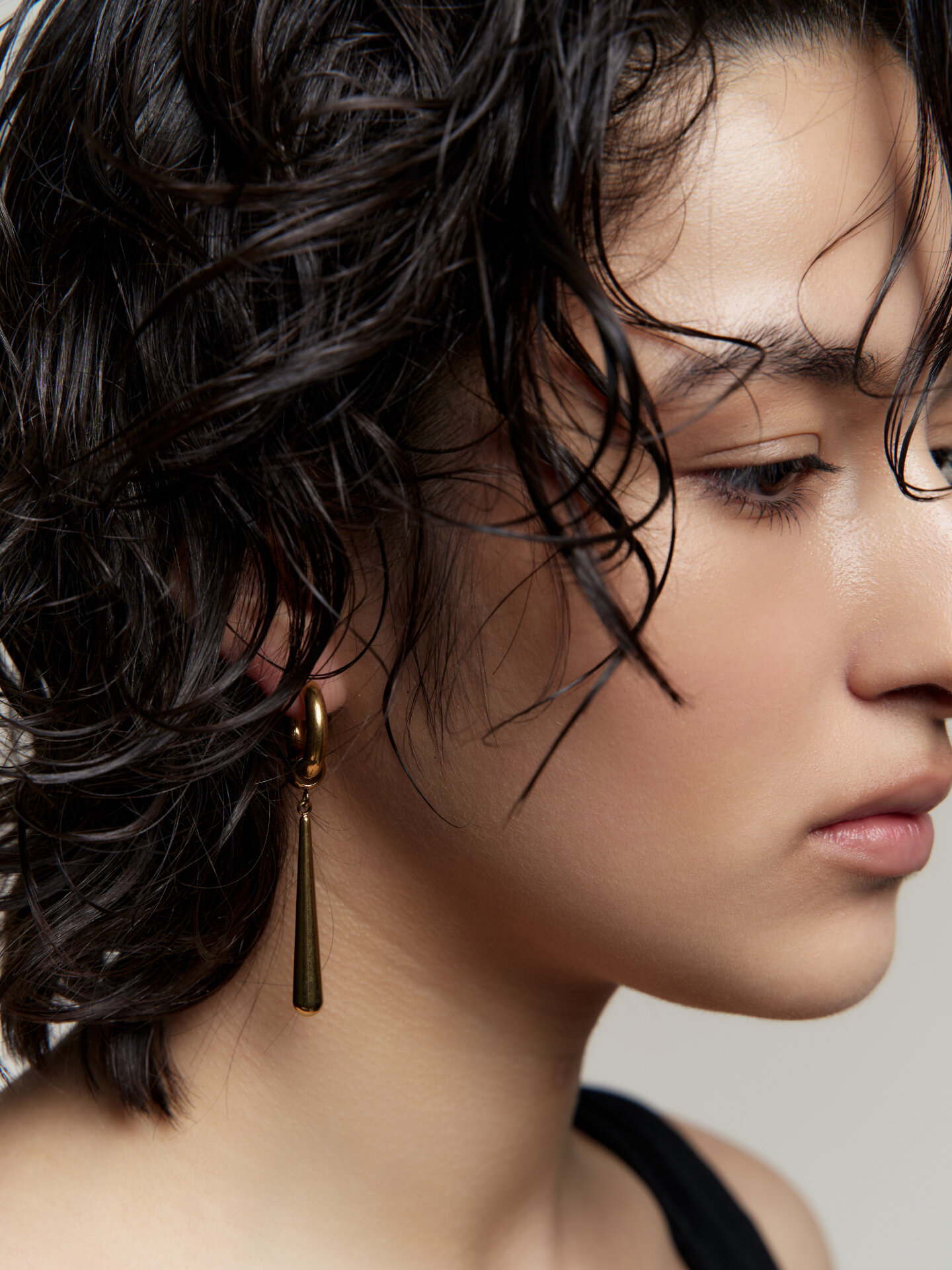 Серьги-трансформеры RESURS, золотой — фото 1