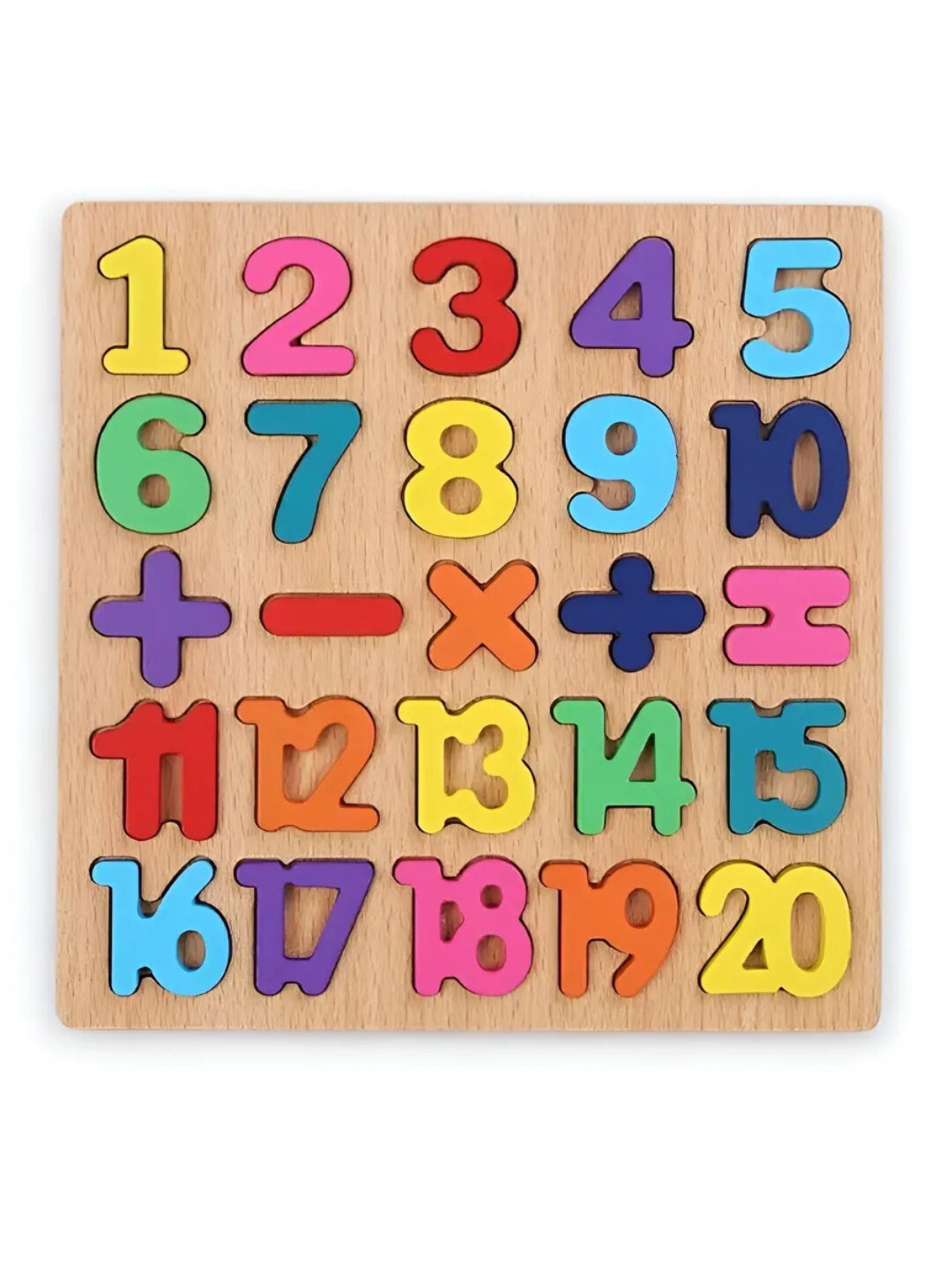 Развивающие игрушки Монтессори – набор букв, цифр и фигур — фото 1