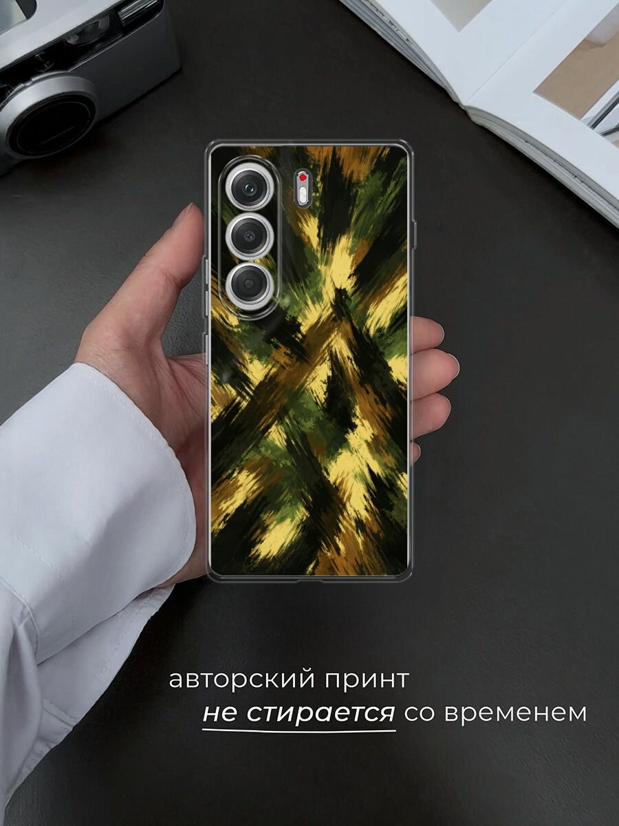 Чехол на Tecno Camon 40 / Текно Камон 40 с принтом Абстрактный камуфляж — фото 1