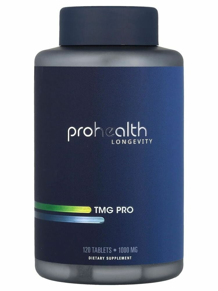 Триметилглицин (TMG Pro) , 1000 мг, 120 таблеток, ProHealth Longevity