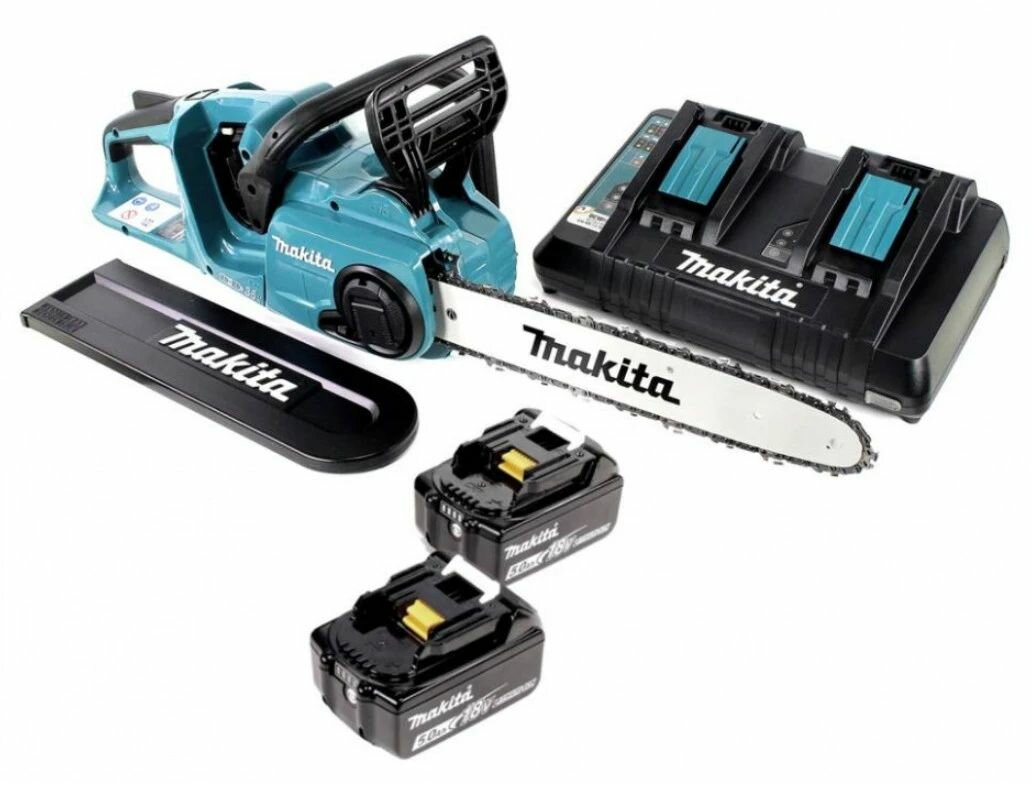 Пила аккумуляторная цепная MAKITA DUC353PT2 (2хАкк 36В 5 А*ч + ЗУ)