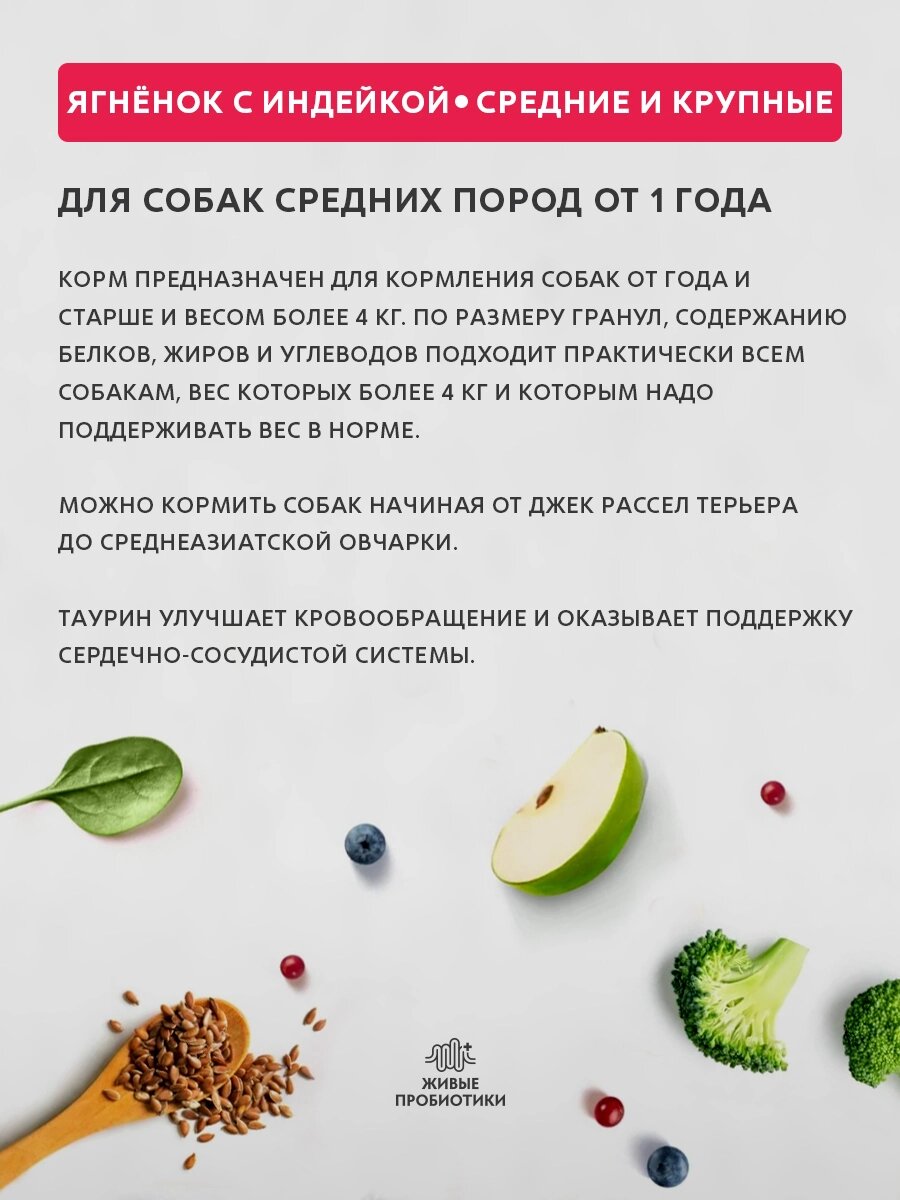 Сухой корм Grandorf Lamb & Turkey Medium&Maxi для взрослых собак средних и крупных пород Ягненок и индейка, 10 кг. — фото 1