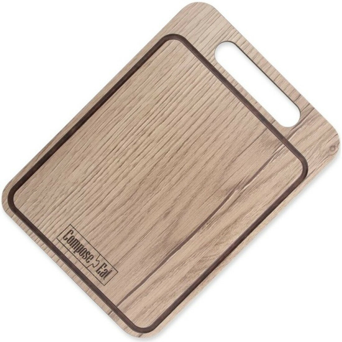 Доска разделочная с желобом Composeeat серия Everyday DRJ2401742094OA4 композитный материал 24x18 см дуб натуральный