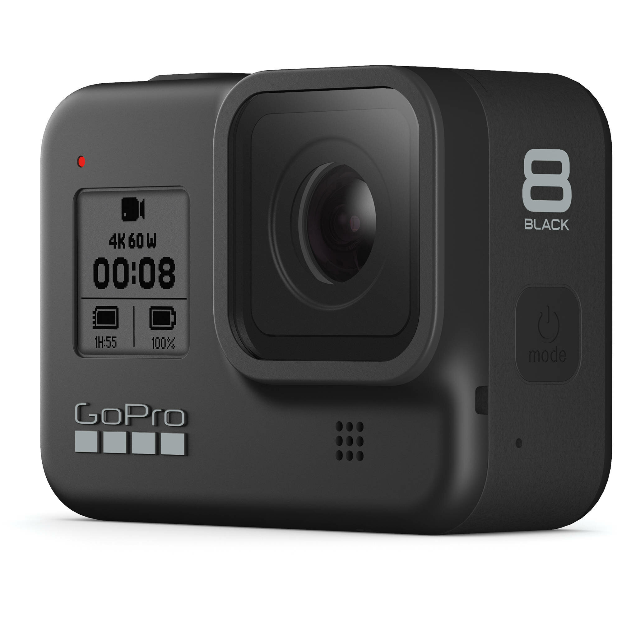 GoPro HERO8 Black - Видеокамера HD с сенсорным экраном 4K (новая коммерческая упаковка)