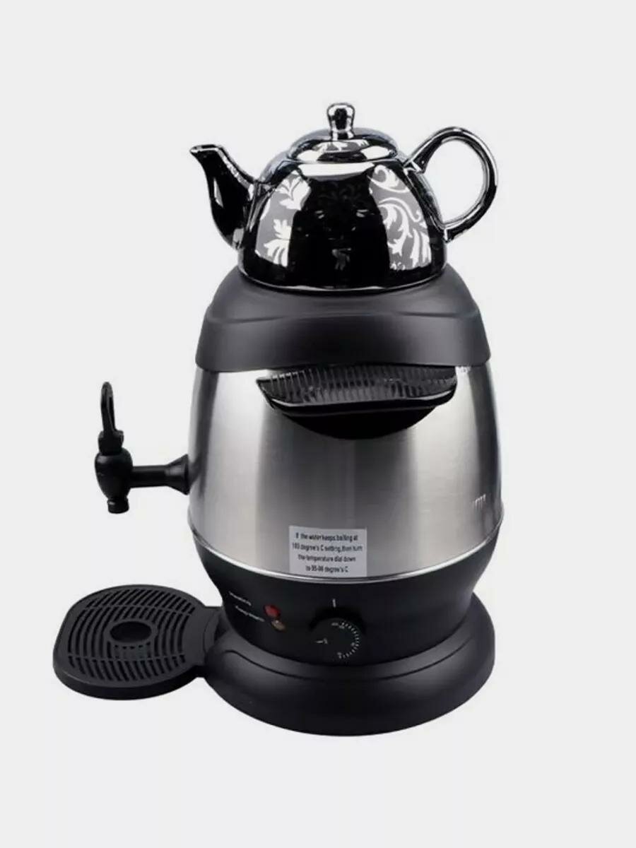 Электрический самовар Haeger HG-7115 с керамическим чайником и функцией длительного поддержания температуры воды