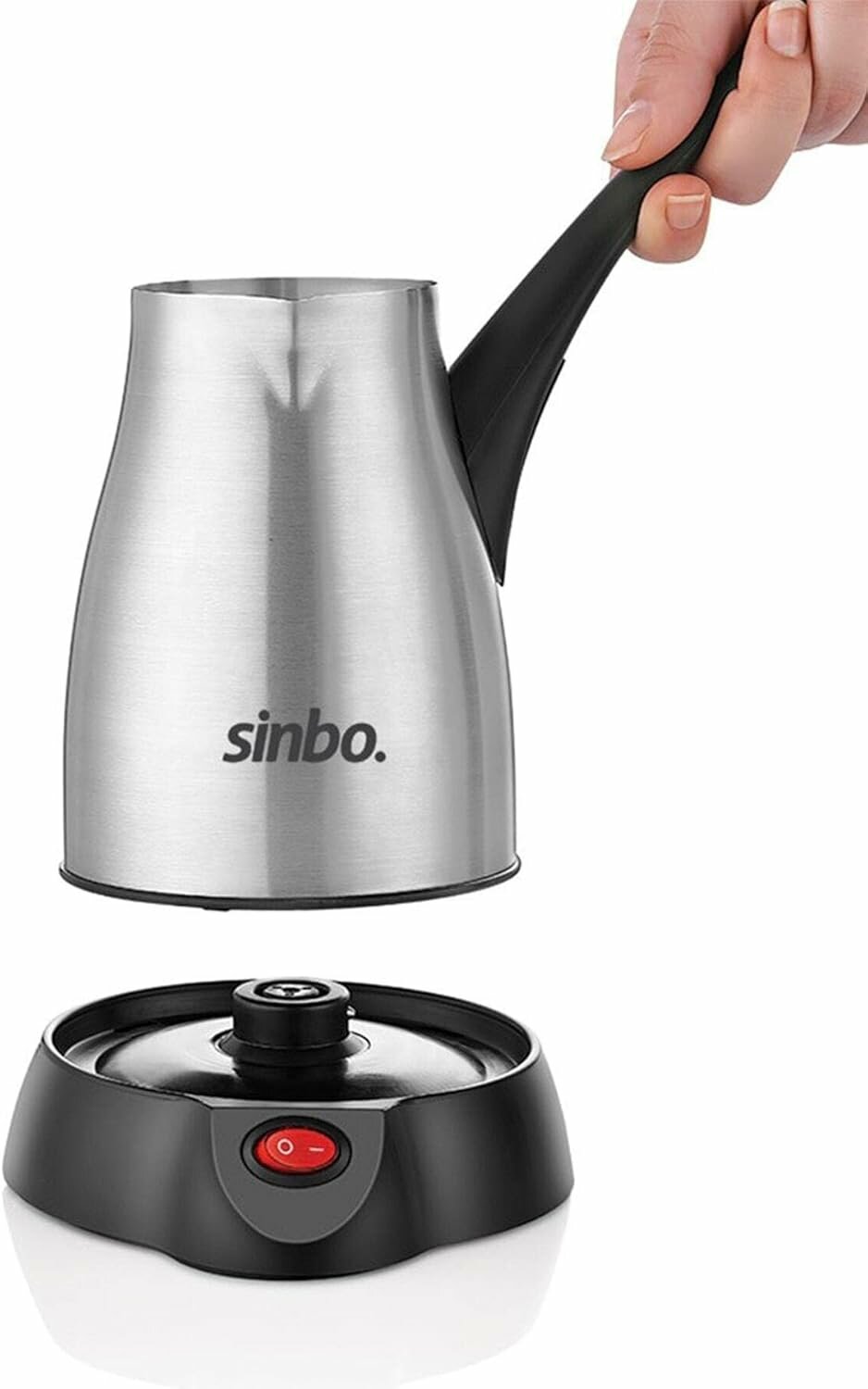 Sinbo Турка электрическая elektrikli cezve серый металлик