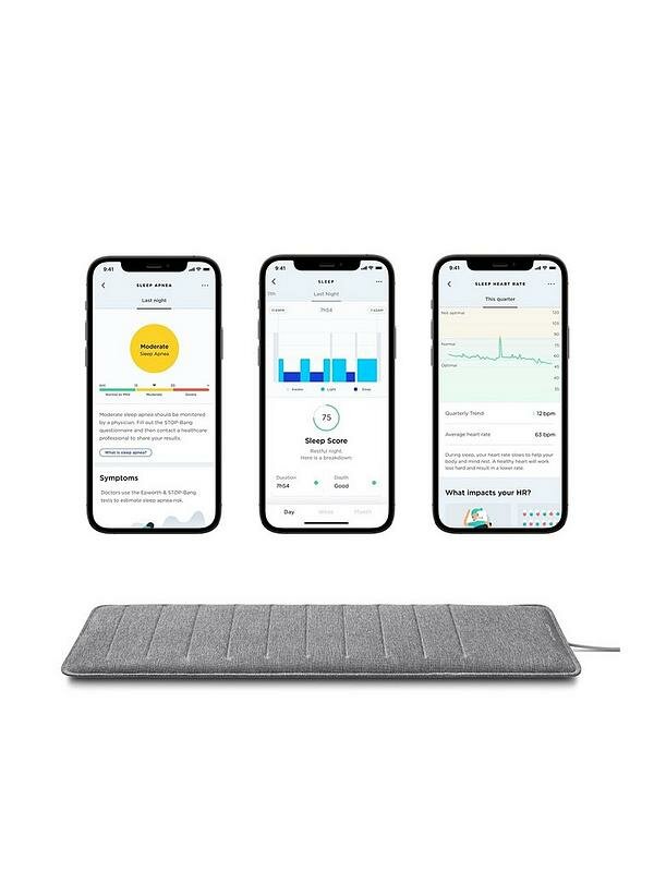 Картинки Анализатор сна Withings "Sleep Analyzer", для iPhone/Android, пневматический датчик, 64х19х0,5см