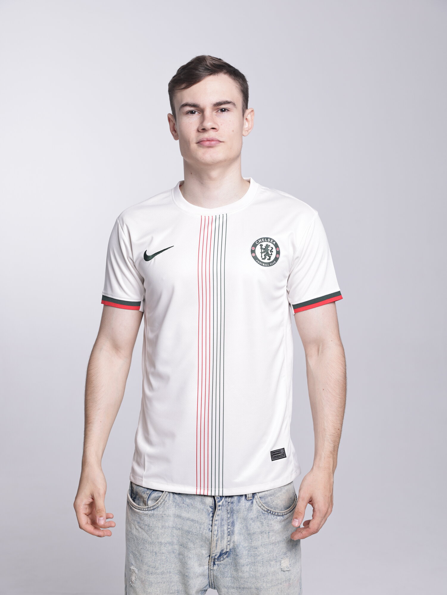 Футболка спортивная Челси Chelsea 25/26, 1 шт., размер L, белый