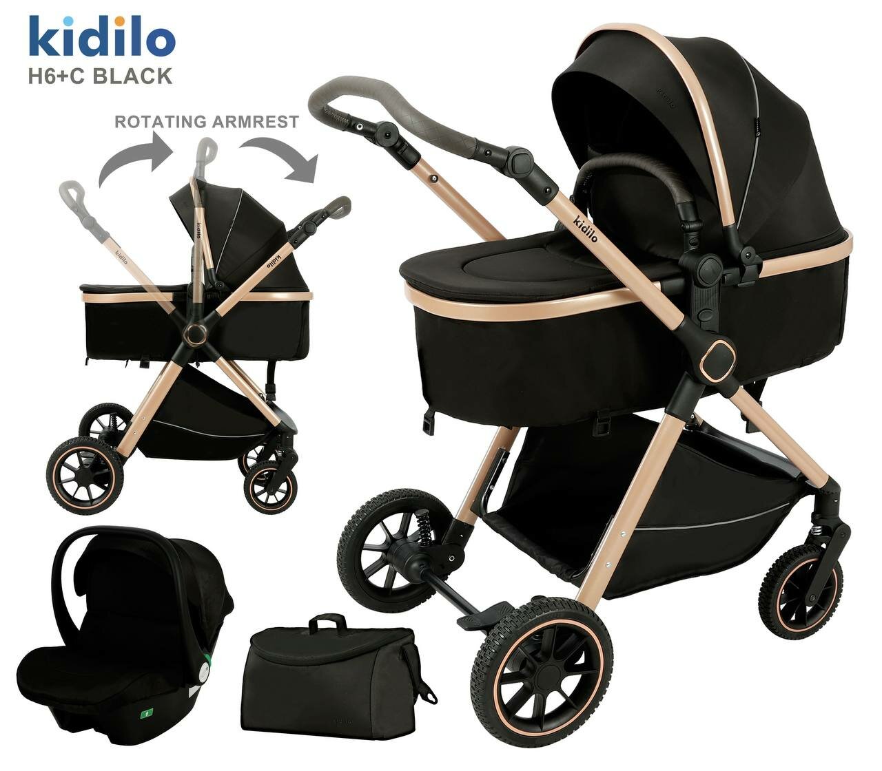 Коляска Трансформер KIDILO H-6+C