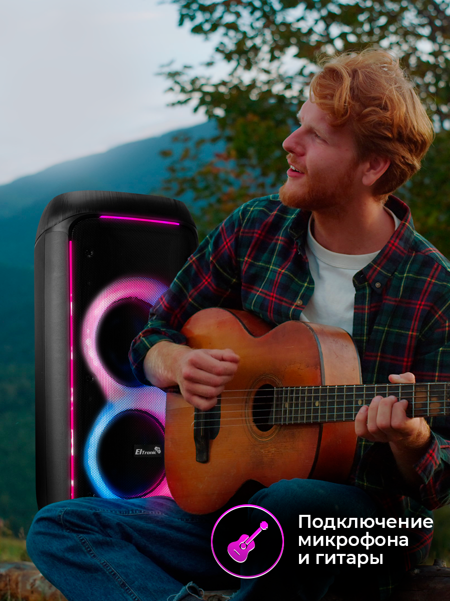 Портативная колонка с микрофоном Eltronic 30-71, Bluetooth, 100Вт, функция TWS — фото 1