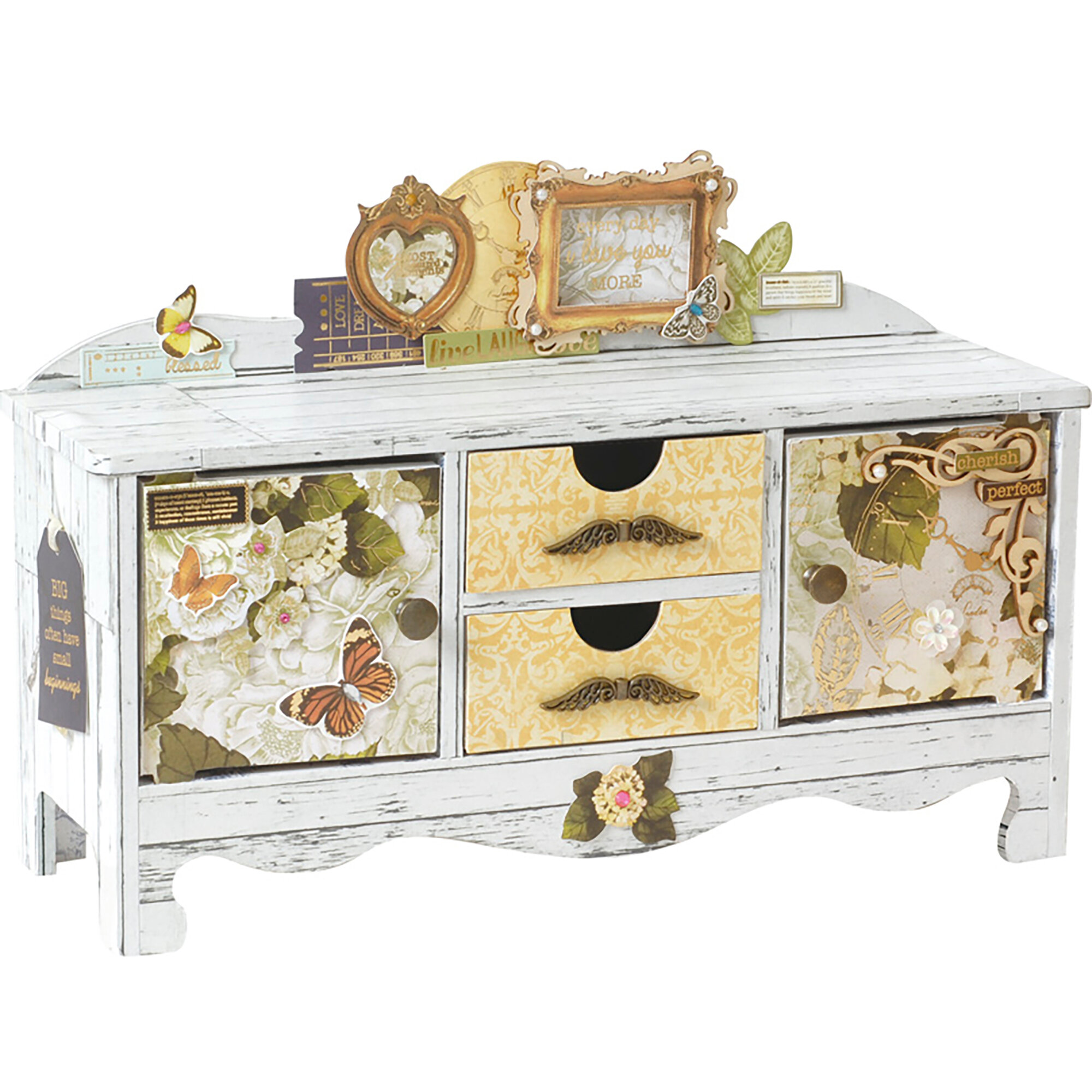 Модель для сборки Белоснежка 646-SB Буфет с ящичками 19*325*108 см