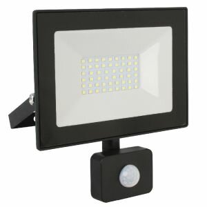 Прожектор светодиодный с датчиком движения ULTRAFLASH 50 Вт 230В 6500К черный