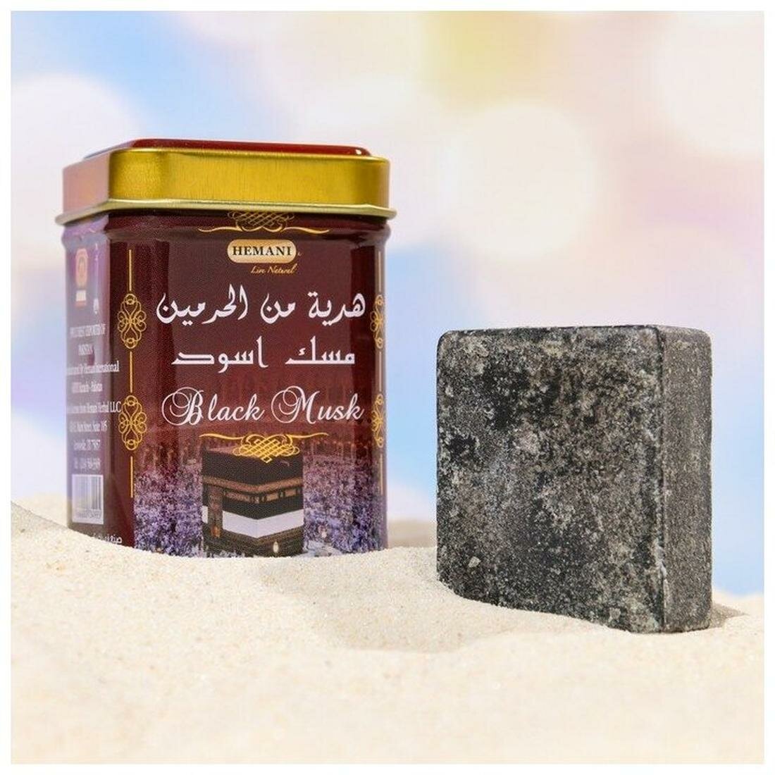 Hemani - Арабские сухие духи - Black Musk - Черный мускус, ж/б, 25 гр — фото 1