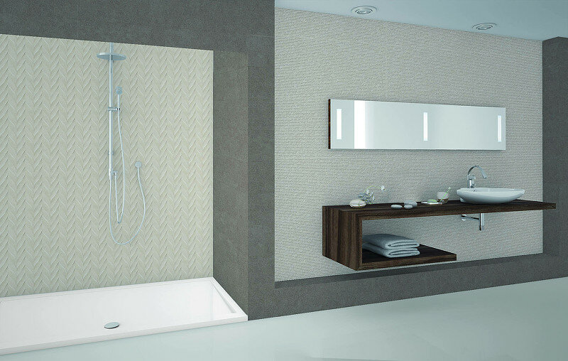 Керамическая плитка Emigres Kiel Blanco Niza Gris настенная 25x75 см серый