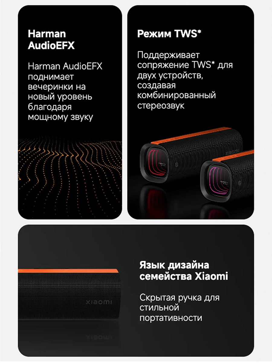 Изображение Портативная колонка Xiaomi Sound Party QBH4321GL, черный, Global версия