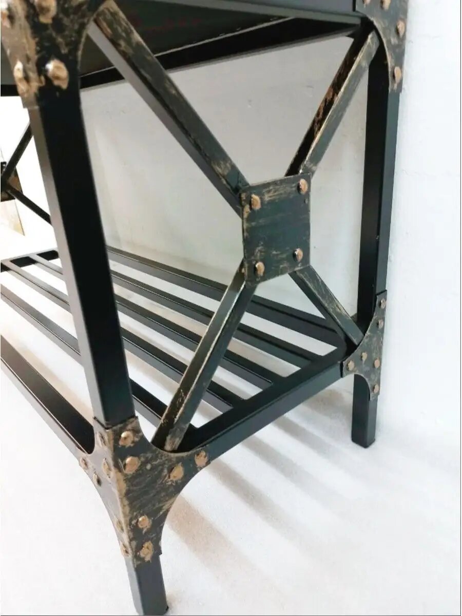 Кованая банкетка №01, Студия кованой мебели Нива, цвет античная медь — фото 1