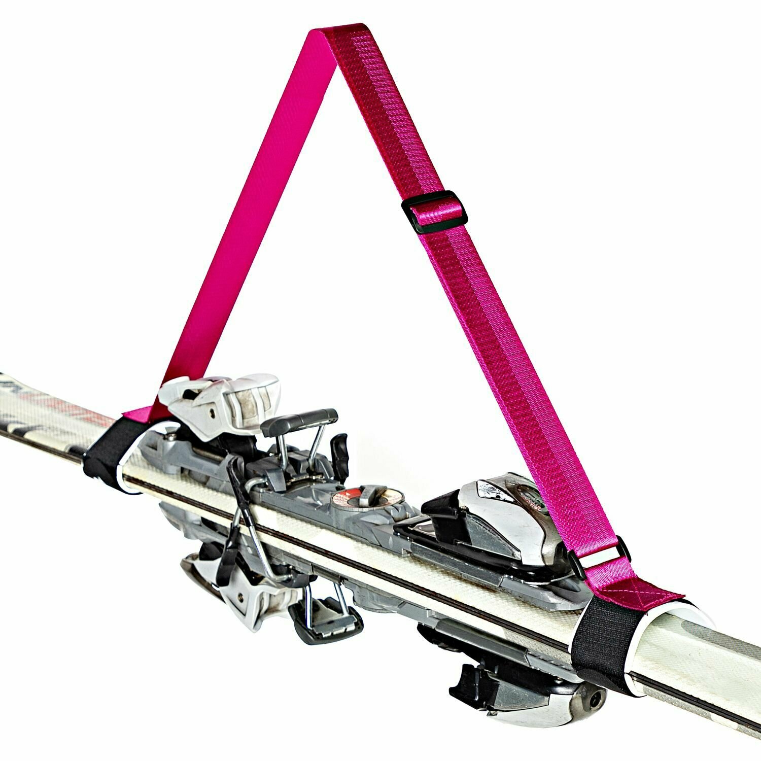 Связки для горных лыж White Owl KNDR-OZ обхват 50х460 мм лямка 38х1200 мм черный с малин