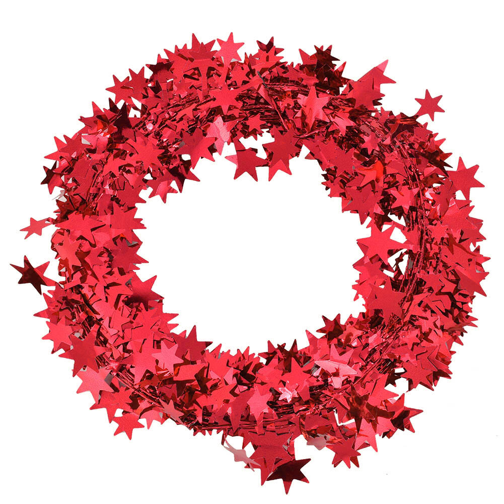Гирлянда с красной рождественской звездой украшение для свадебной вечеринки длиной 75 м маленькие гирлянды со звездами для аксессуаров для одежды праздничные праздничные украшения