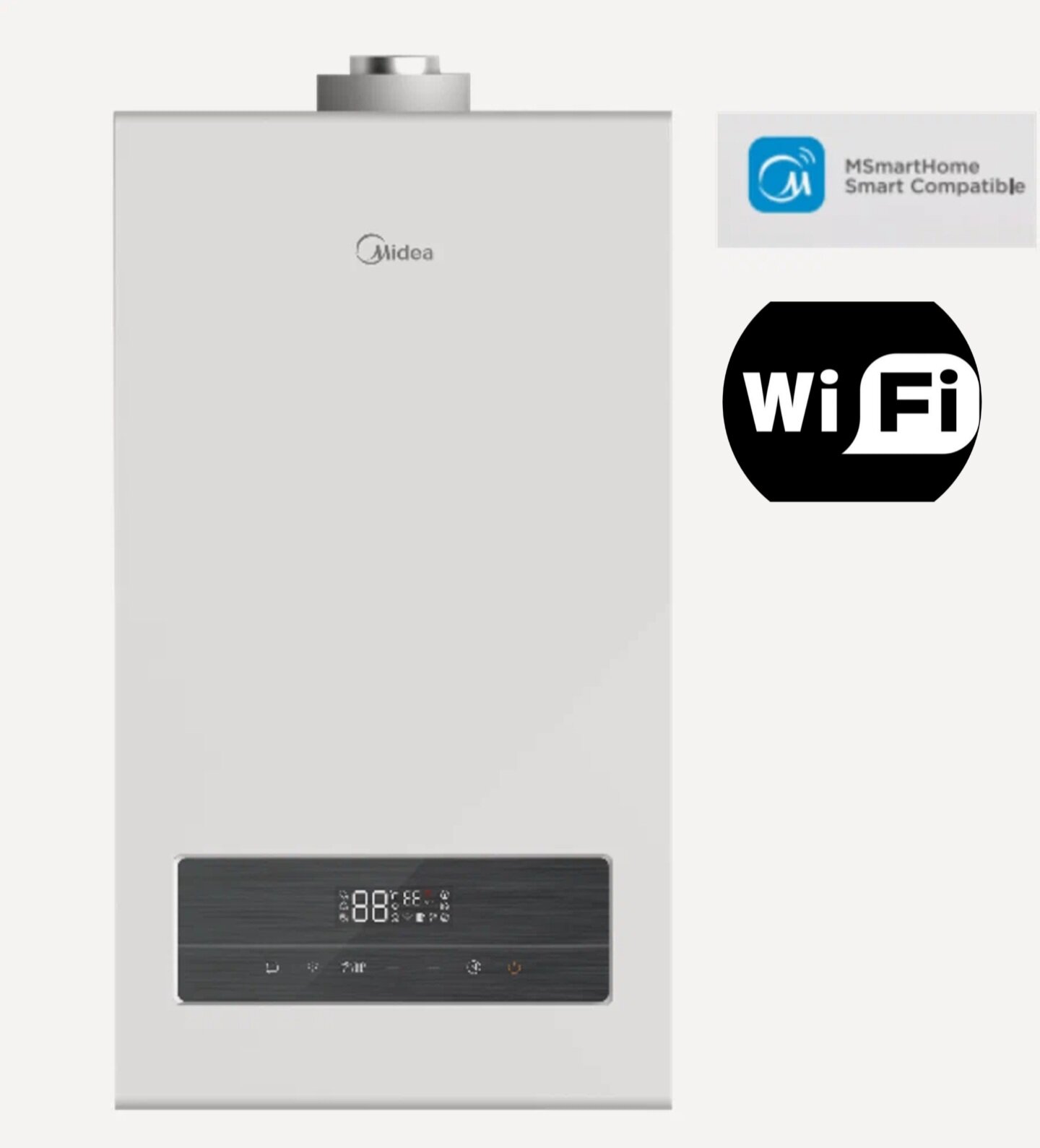 Котёл газовый MIDEA MGB-24-2F двухконтурный турбированный Wi-Fi 24кВт