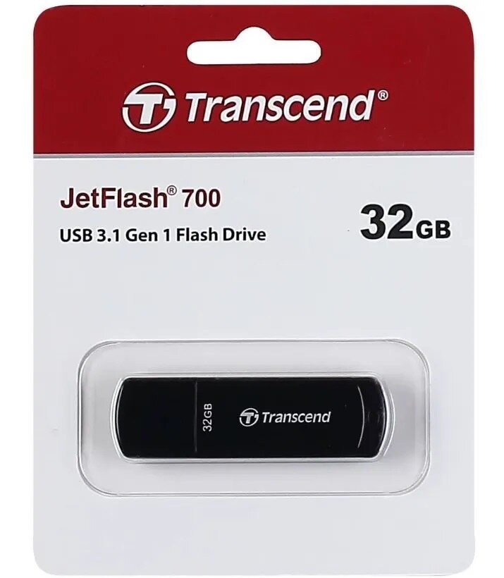 Transcend JetFlash 32GB — современный USB-накопитель с интерфейсом USB 3.2 Gen 1 и высокой скоростью передачи данных