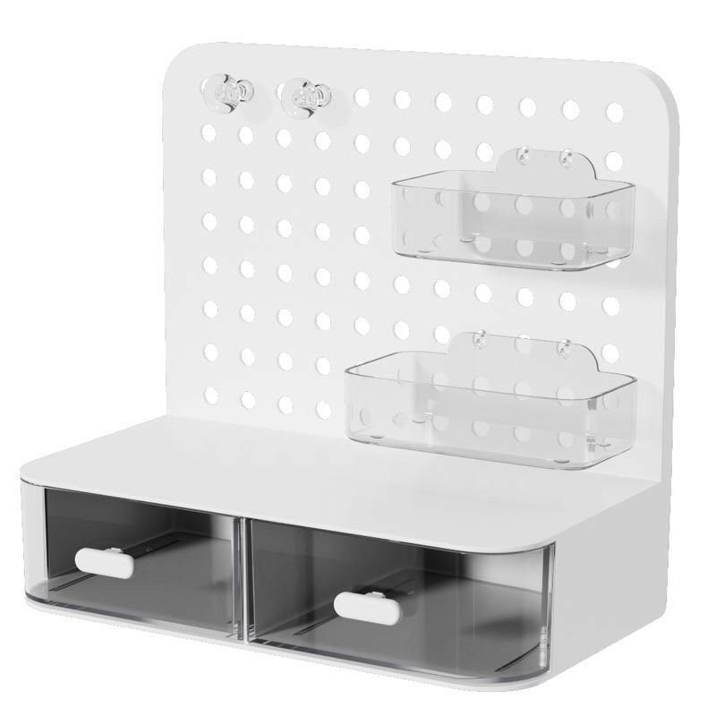 Clear plastic drawer bin for jewelry makeup and small accessories